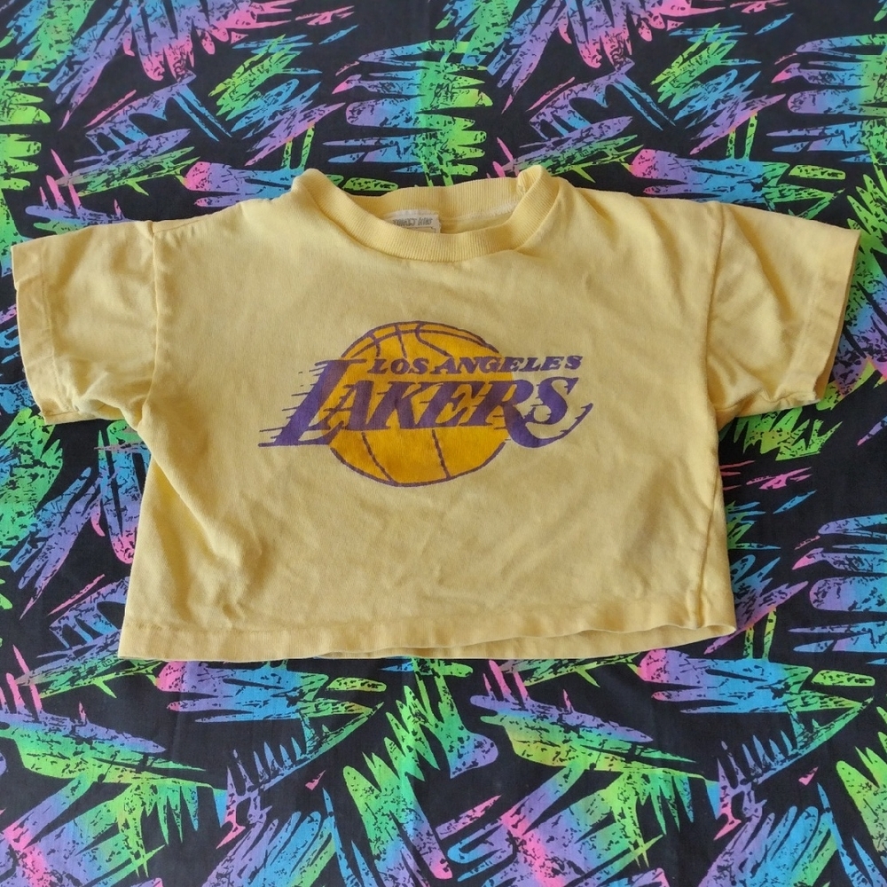 VTG Los Angeles Lakers Cropped T-Shirt